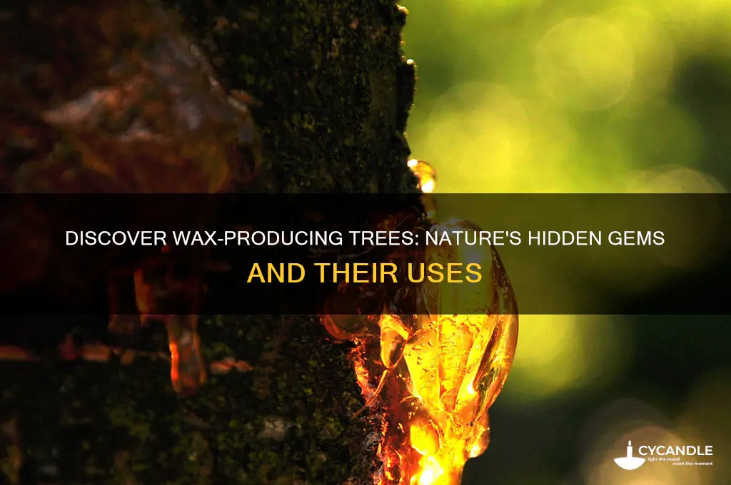 what trees can create wax