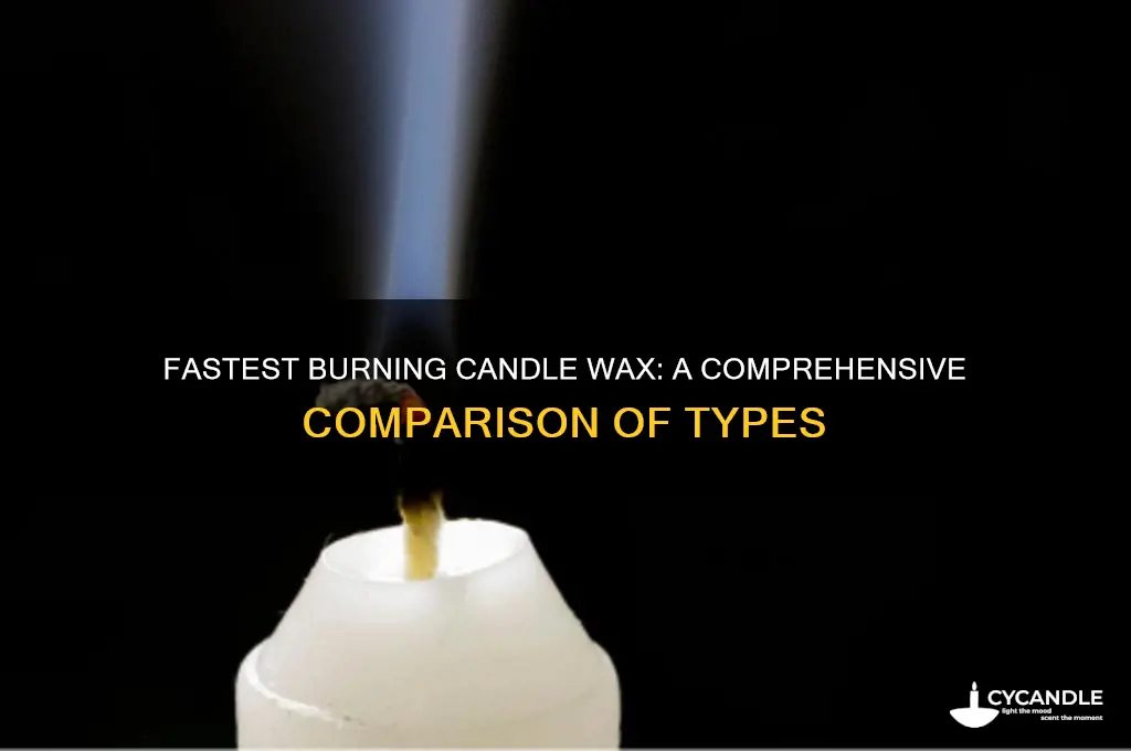 what type of candle wax burns the fastest