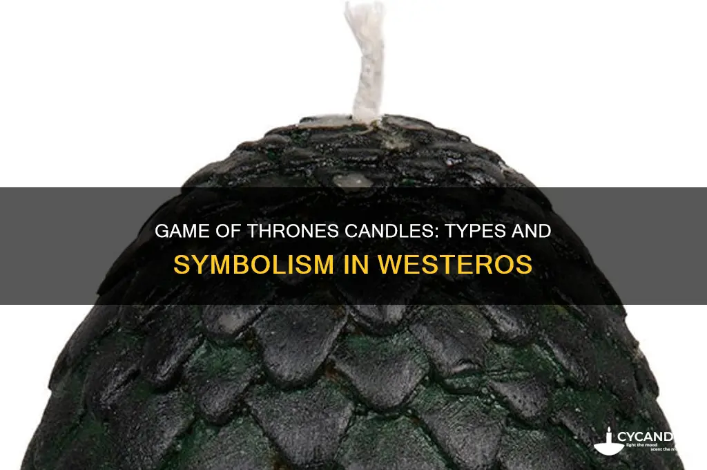 what type of candles are used on game of thrones