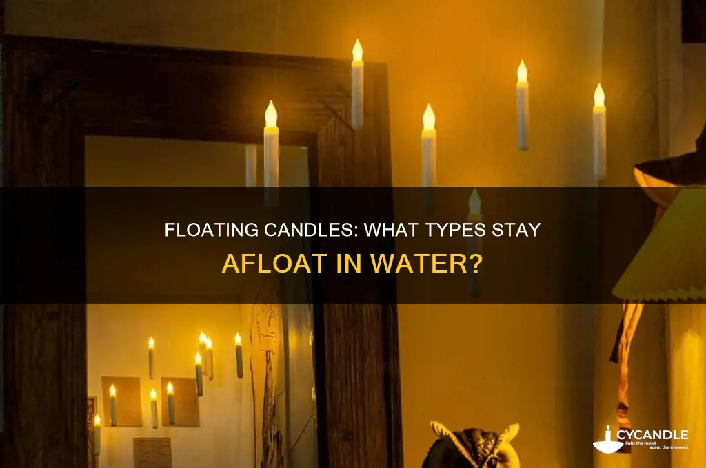 what type of candles float in water