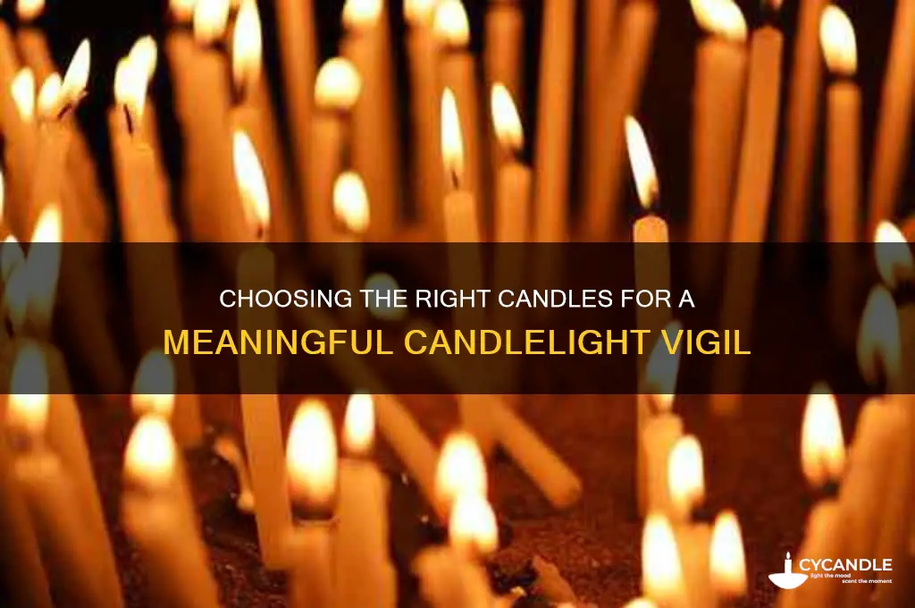 what type of candles for a candle light vigil