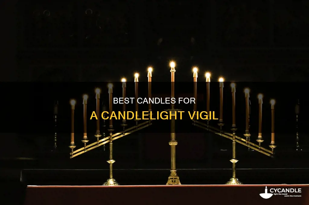 what type of candles for candlelight vigil