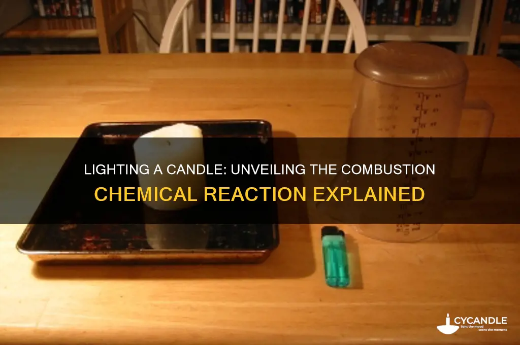 what type of chemical reaction is lighting a candle