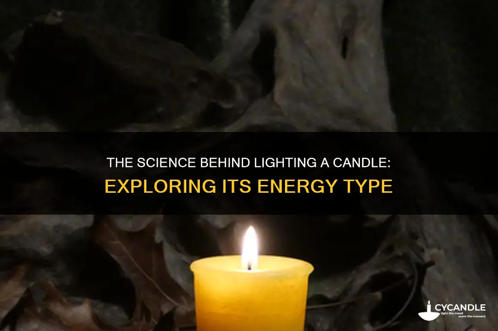 what type of energy is lighting a candle