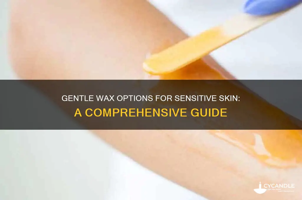 what type of wax can be used for sensitive skin