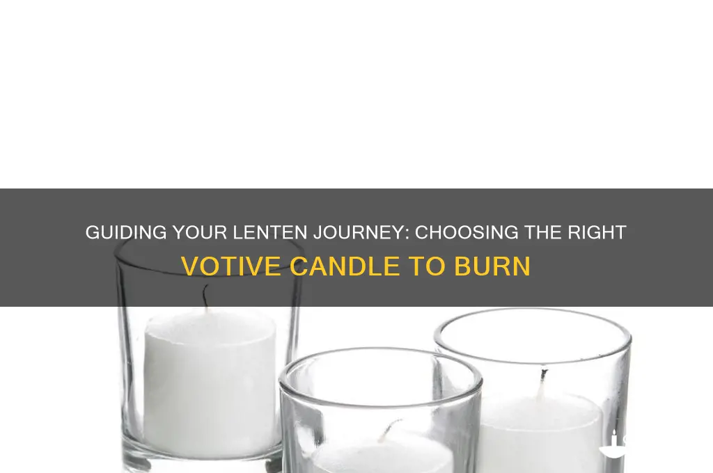 what votive candle to burn durnign lent