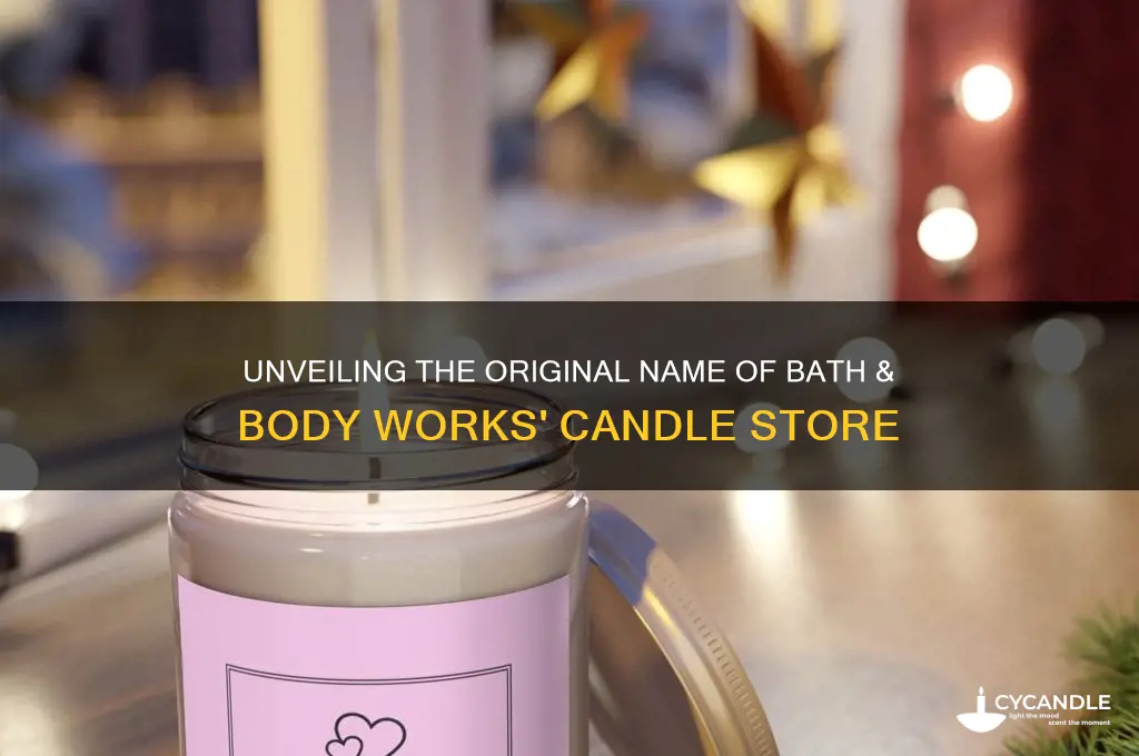 what was bath and body works candle store called