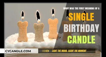 The Ancient Origins of a Single Birthday Candle's First Meaning