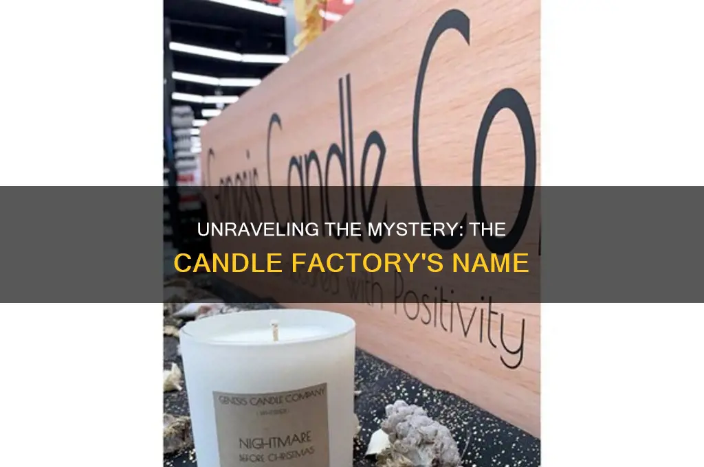 what was the name of the candle factory