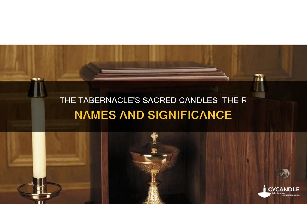 what was the name of the candle near the tabernacle