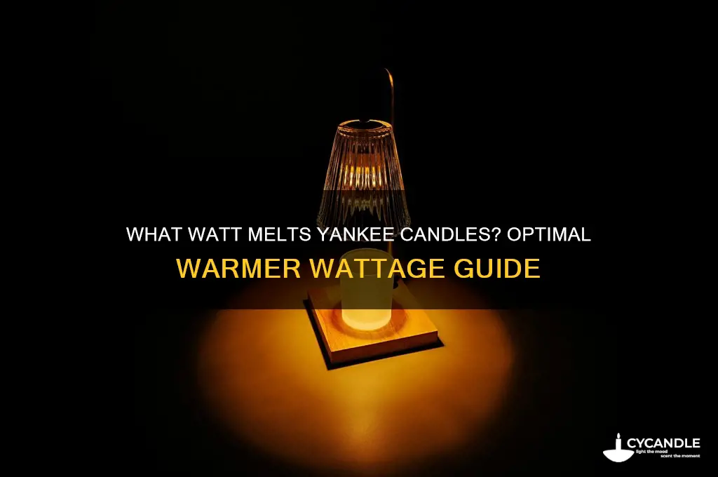 what watt melts yankee candles