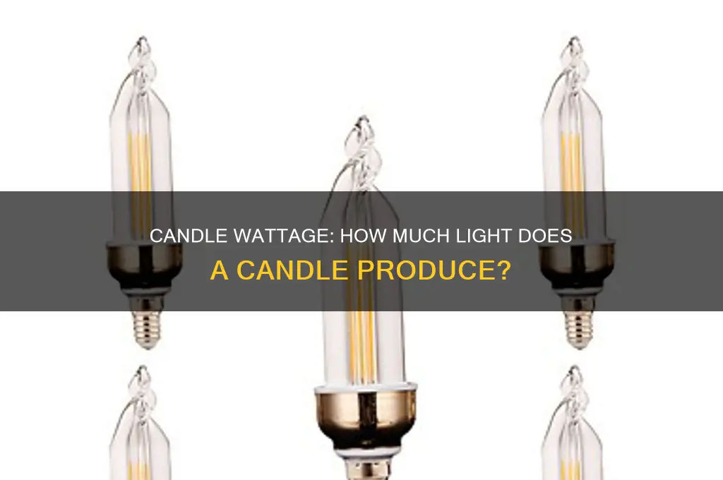 what wattage bulb is candle equal to