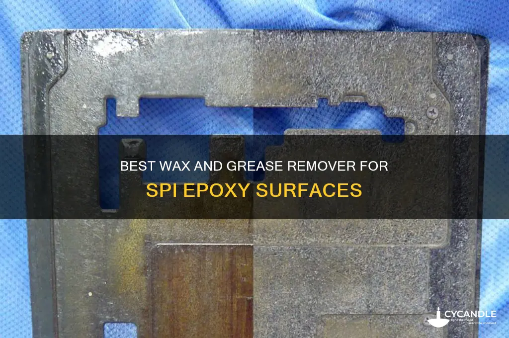 what wax and grease remover for spi epoxy