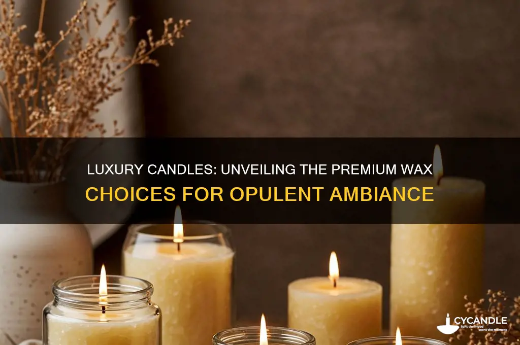 what wax is used in expensive candles