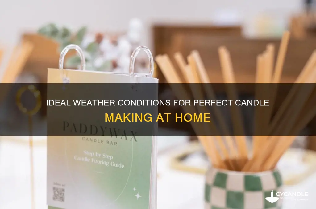what weather is perfect to make candles