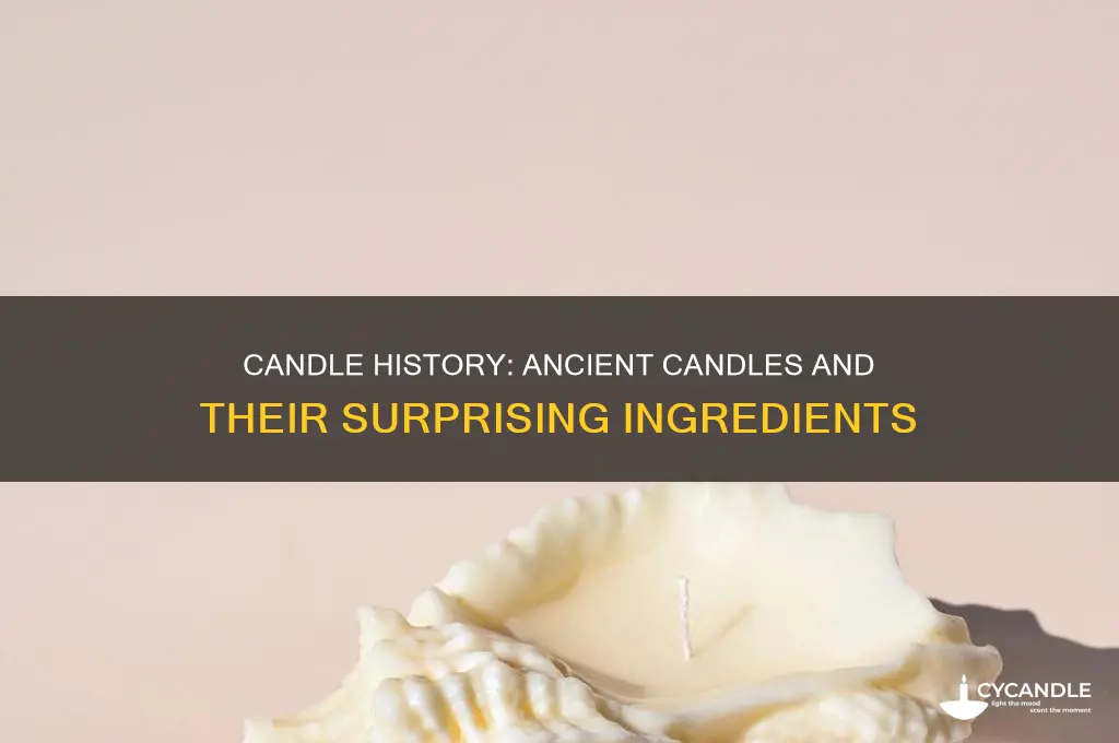 what were ancient candles made of