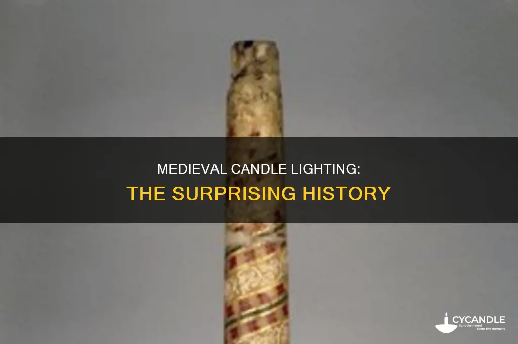 what were candles lit with in medieval times
