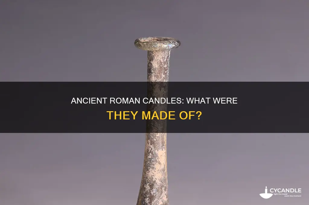 what were candles made of in ancient rome