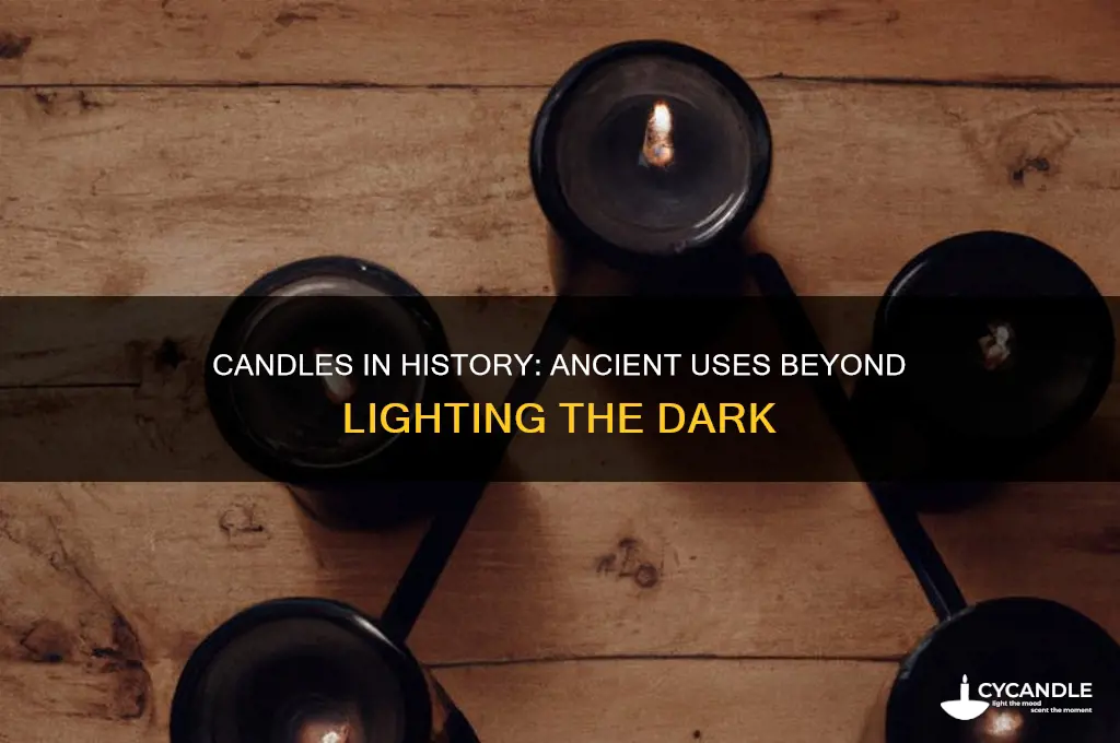what were candles used for in the olden days