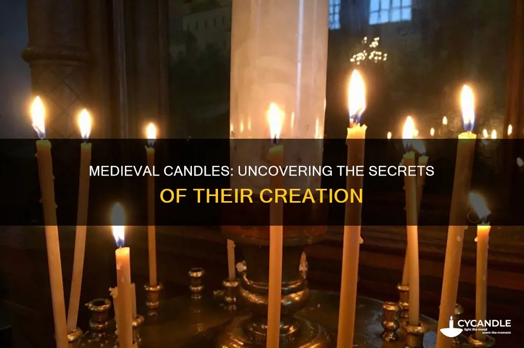 what were medieval candles made of