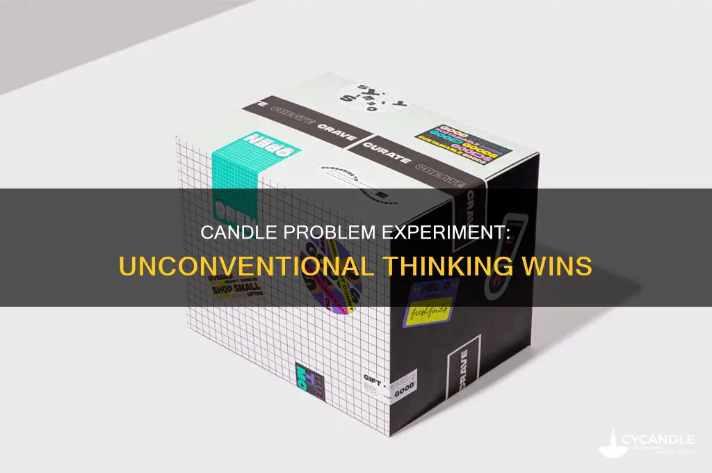 what were the results of the candle problem experiment
