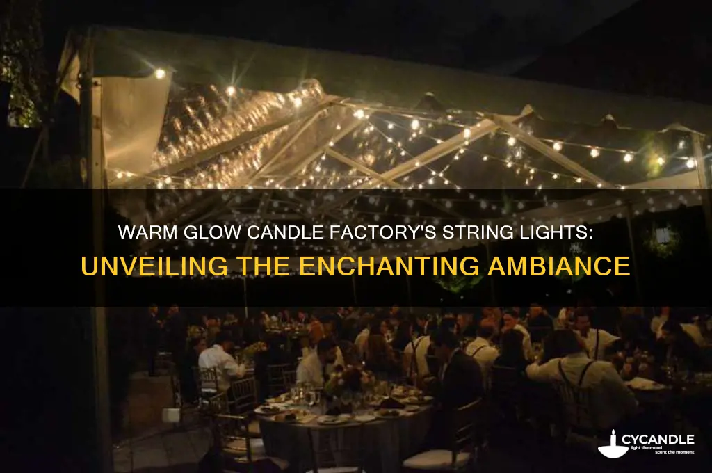 what were those string lights at warm glow candle factory
