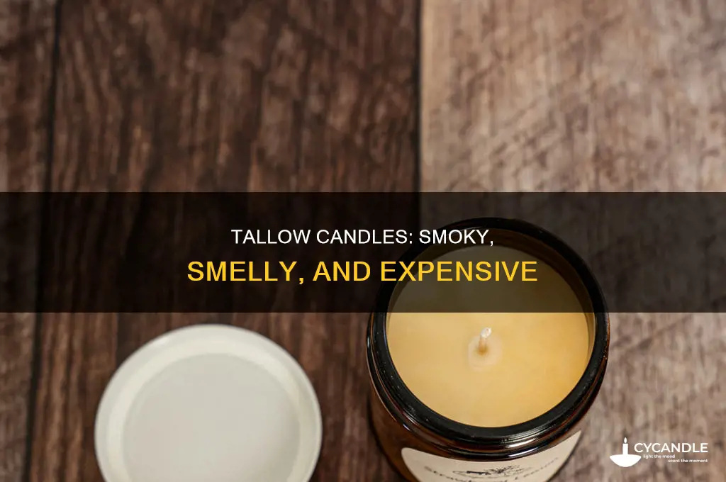 what were three problems with tallow candles