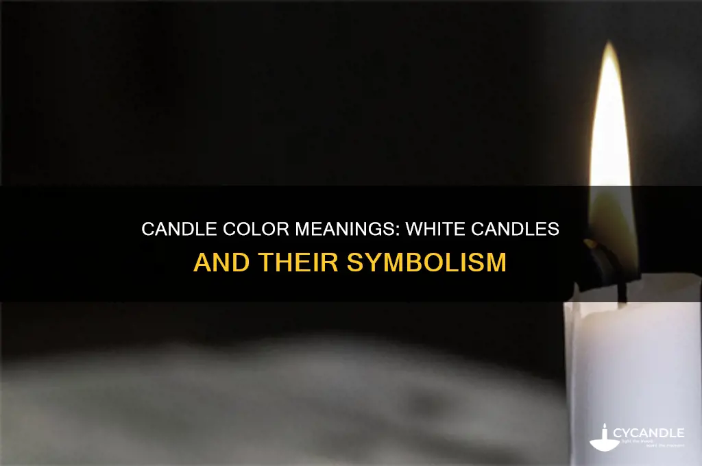 what white candle represent