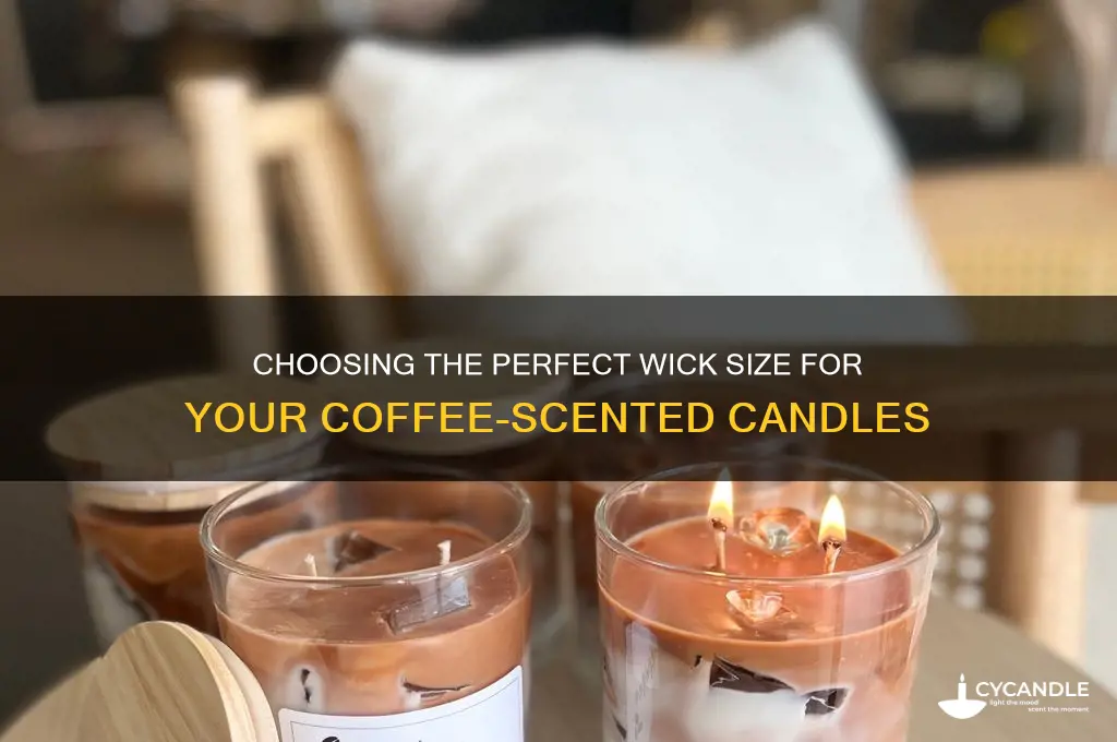 what wick size for coffee candles