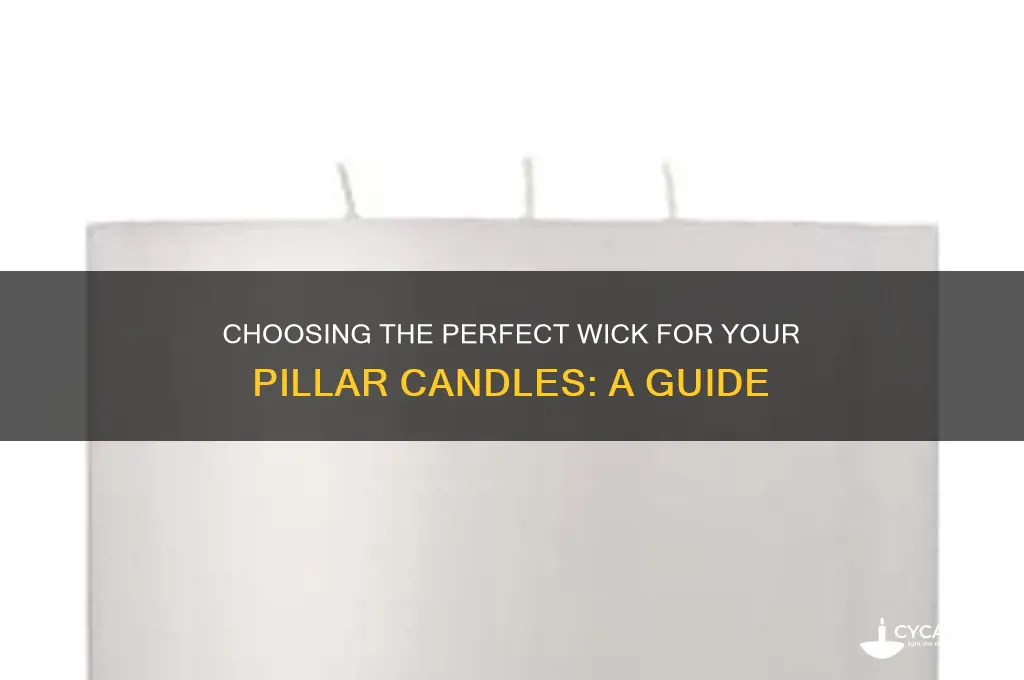 what wick to use for pillar candles
