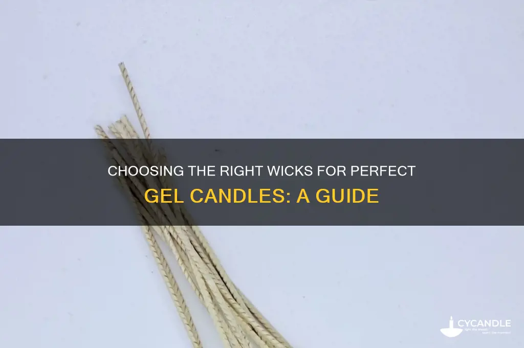 what wicks do i use for my gel candles