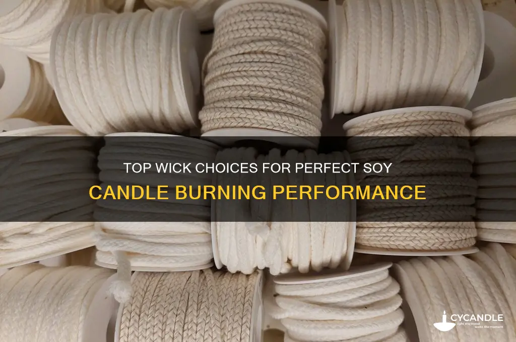 what wicks work best with soy candles