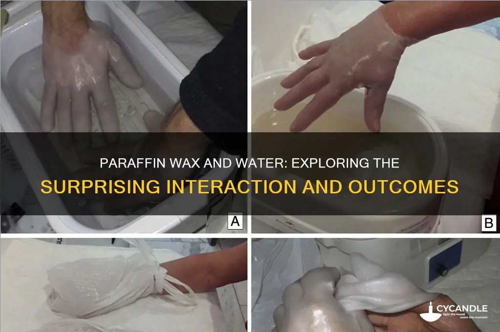 what will happen paraffin wax mix with water