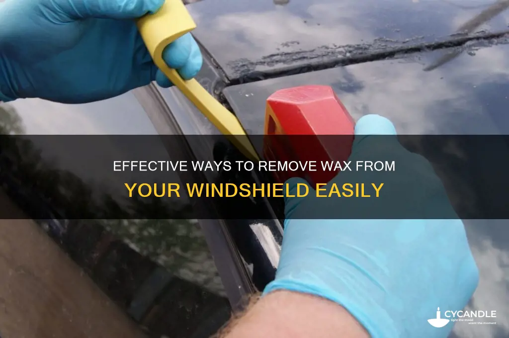what will remove wax from a windshield