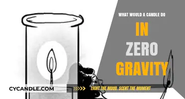 Candles in Zero Gravity: Flame and Wax Behavior