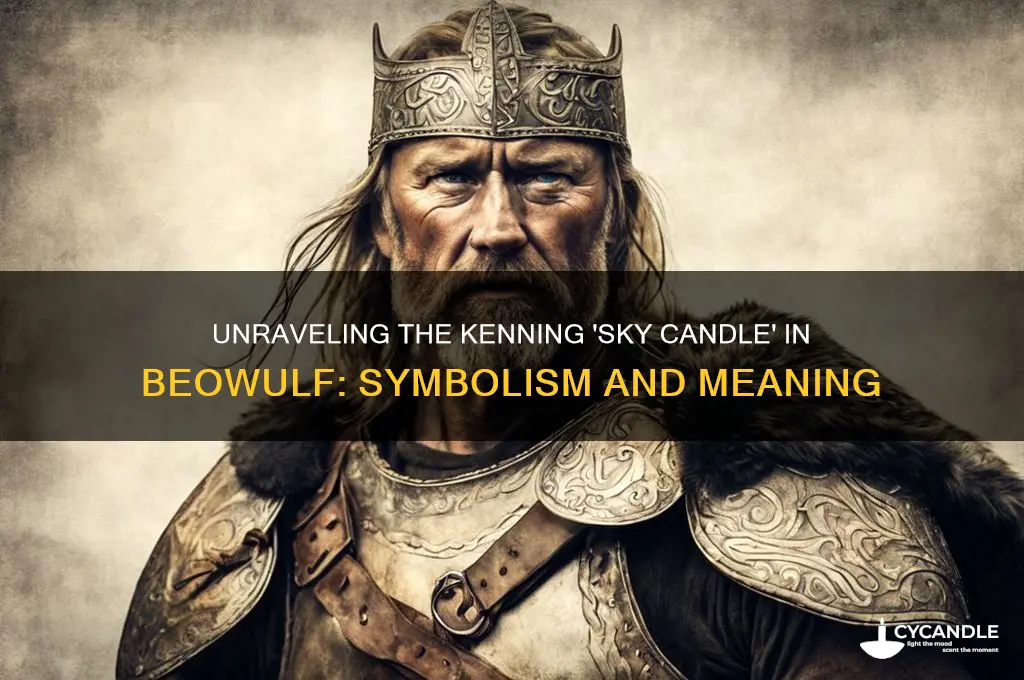 what would the kenning sky candle mean in beowulf