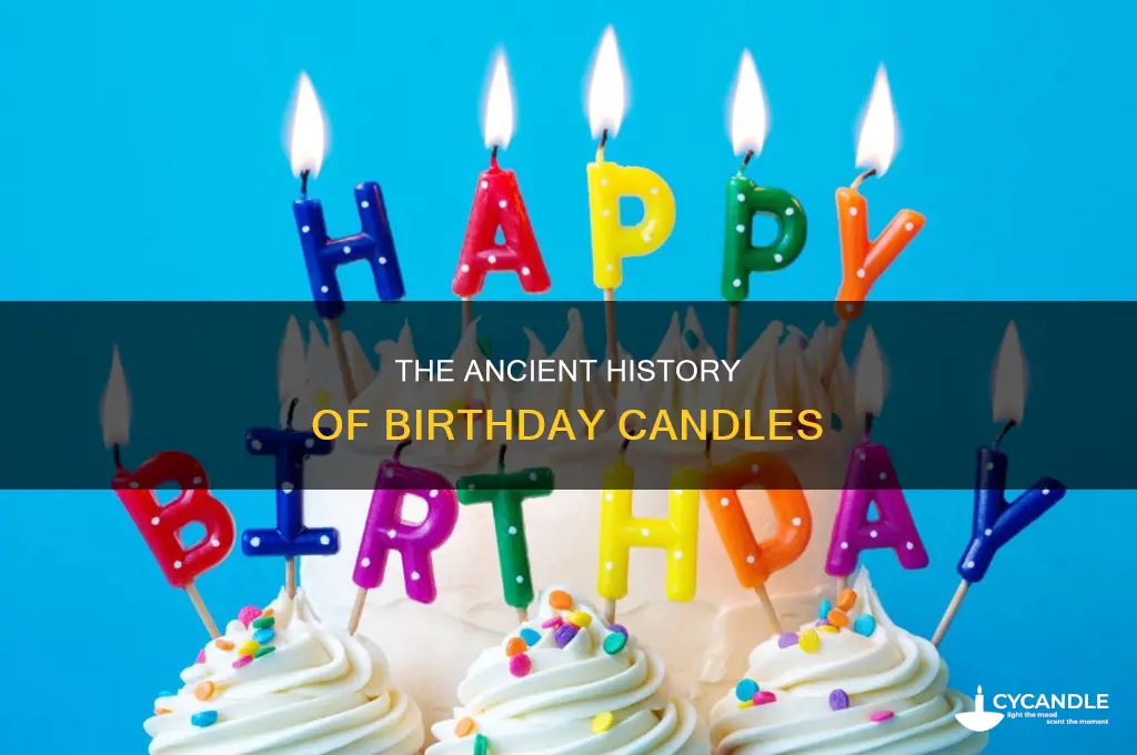 what year did birthday candles originate