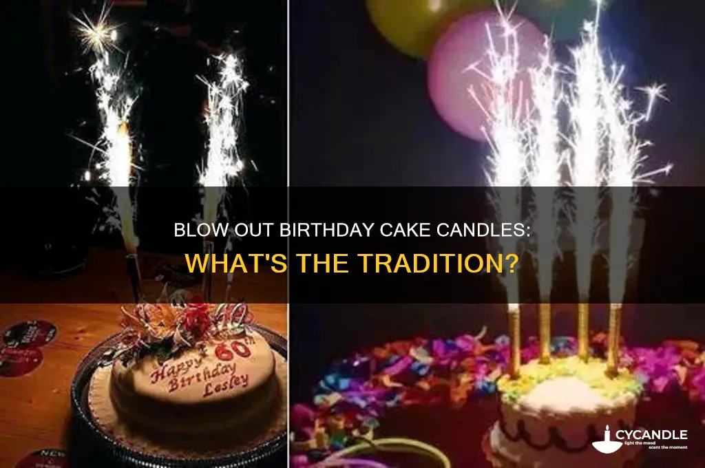 what you do to a candle on a cake