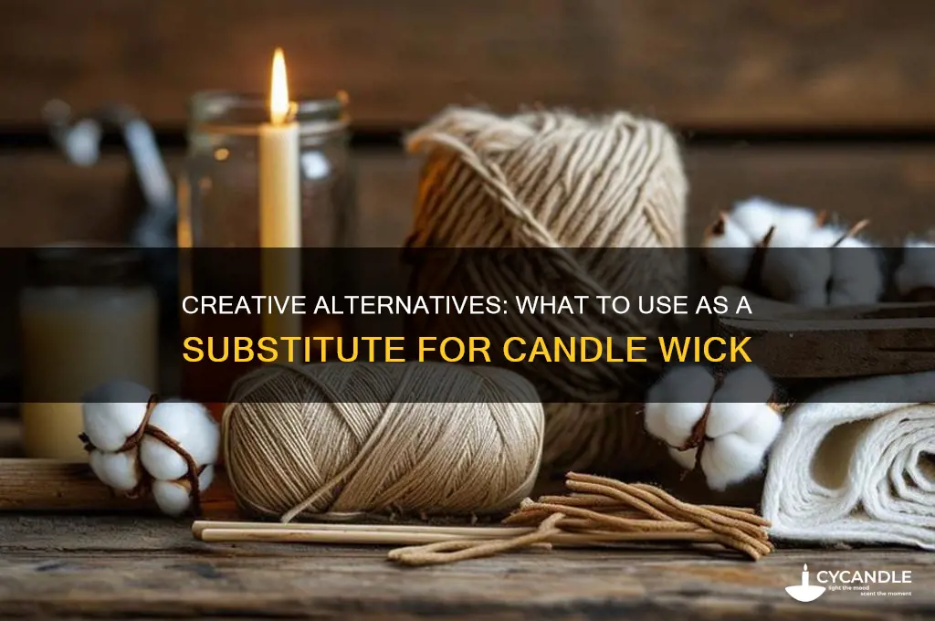 what you use as a substitute for candle wick