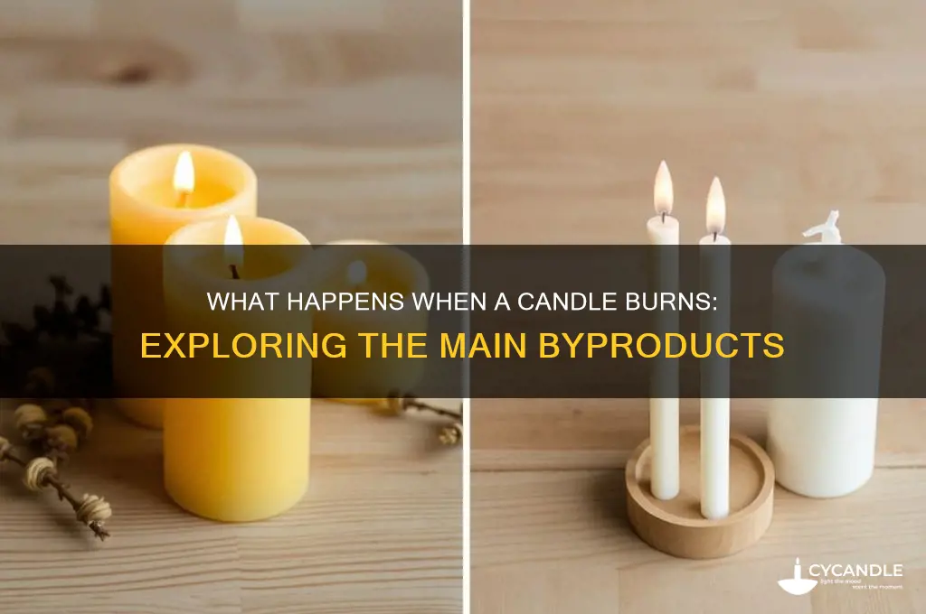 when a candle burns the most prevalent products are