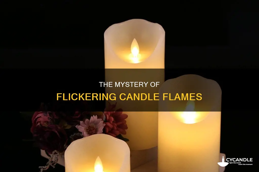 when a candle flame flickers