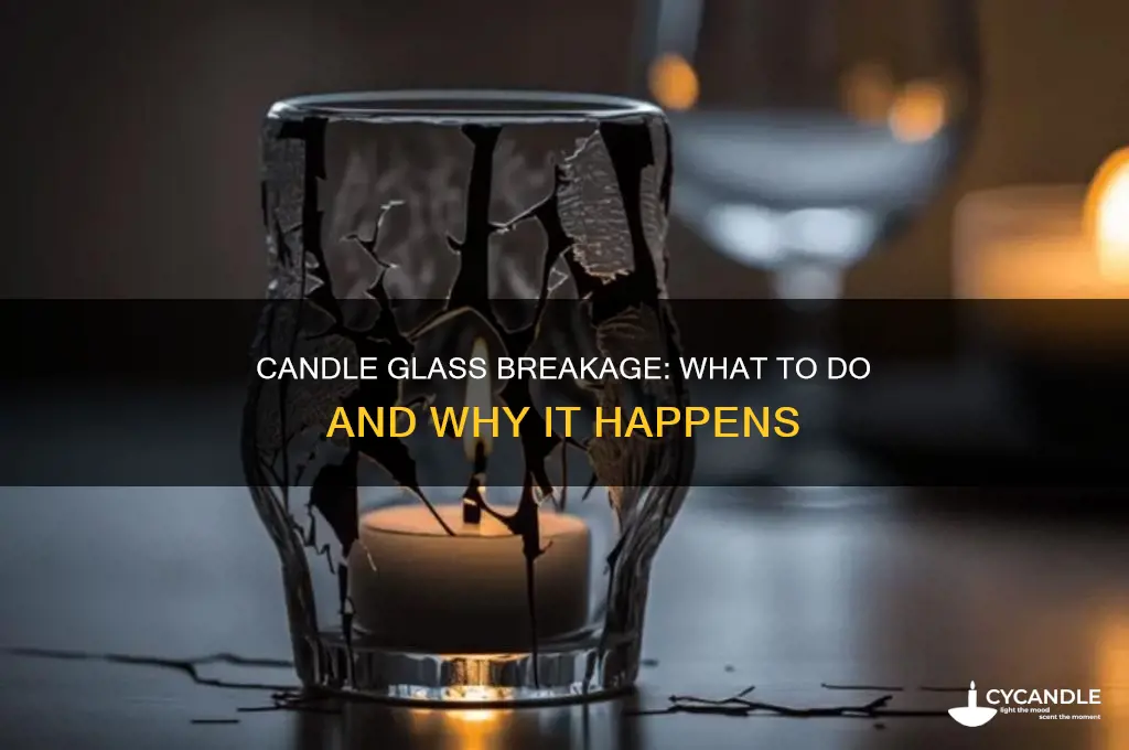 when a candle glass breaks