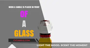 Candlelight and Glass: Captivating Reflections and Shadows