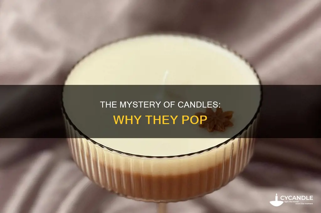 when a candle pops