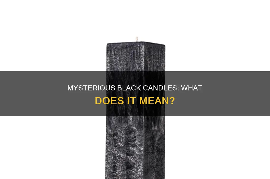 when a candle turns black