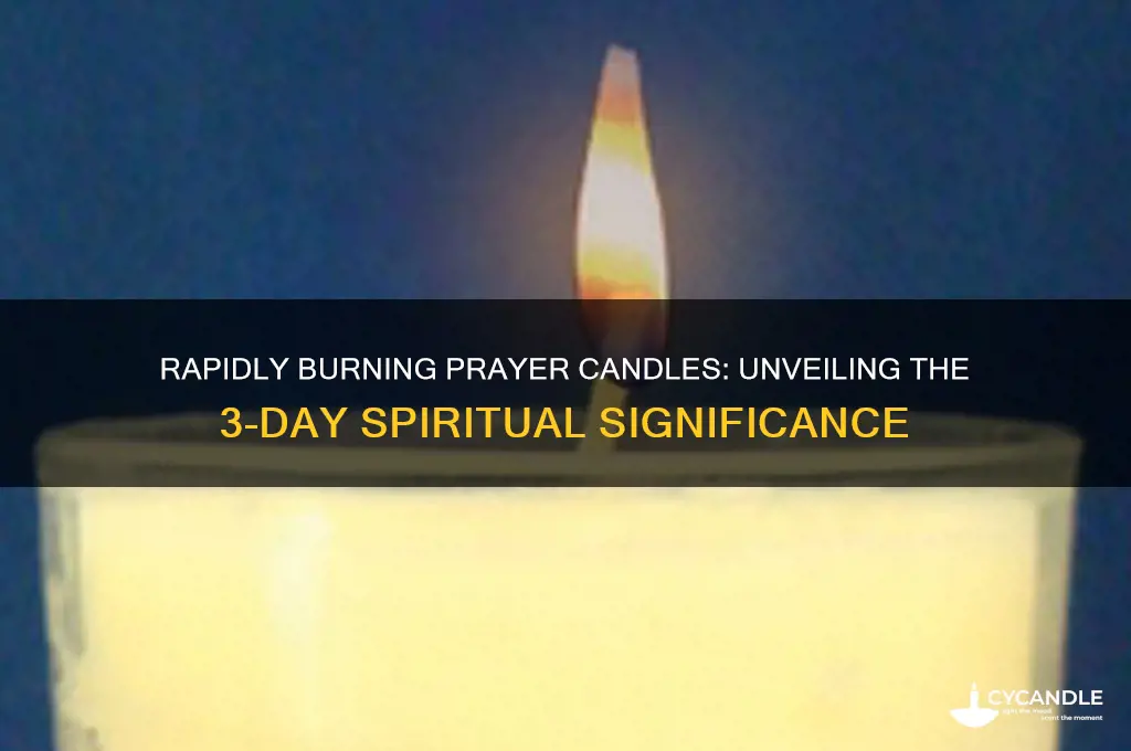 when a prayer candle burns in 3 days