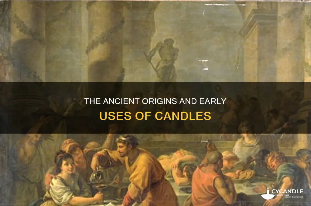 when and how were candles first used