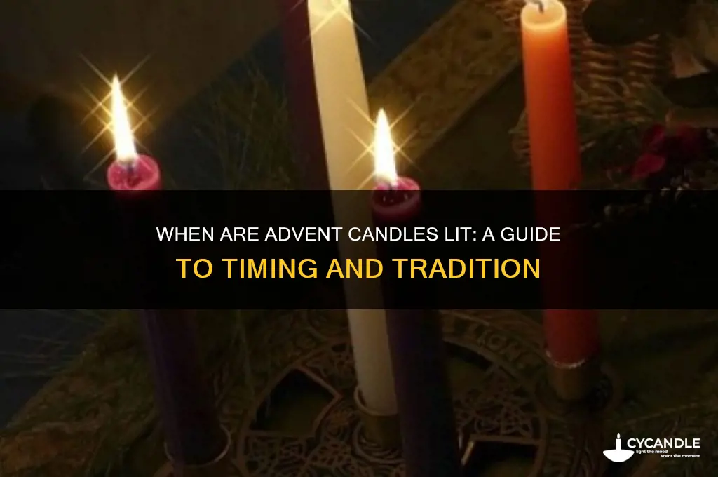 when are advent candles lit