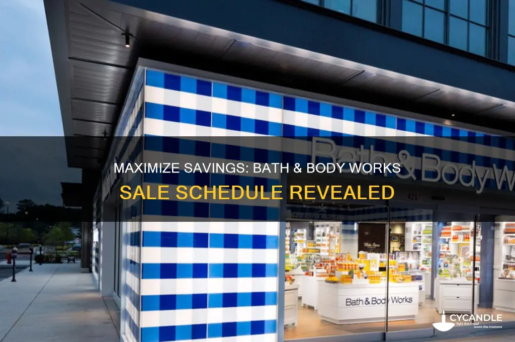 when are bath and body works sales