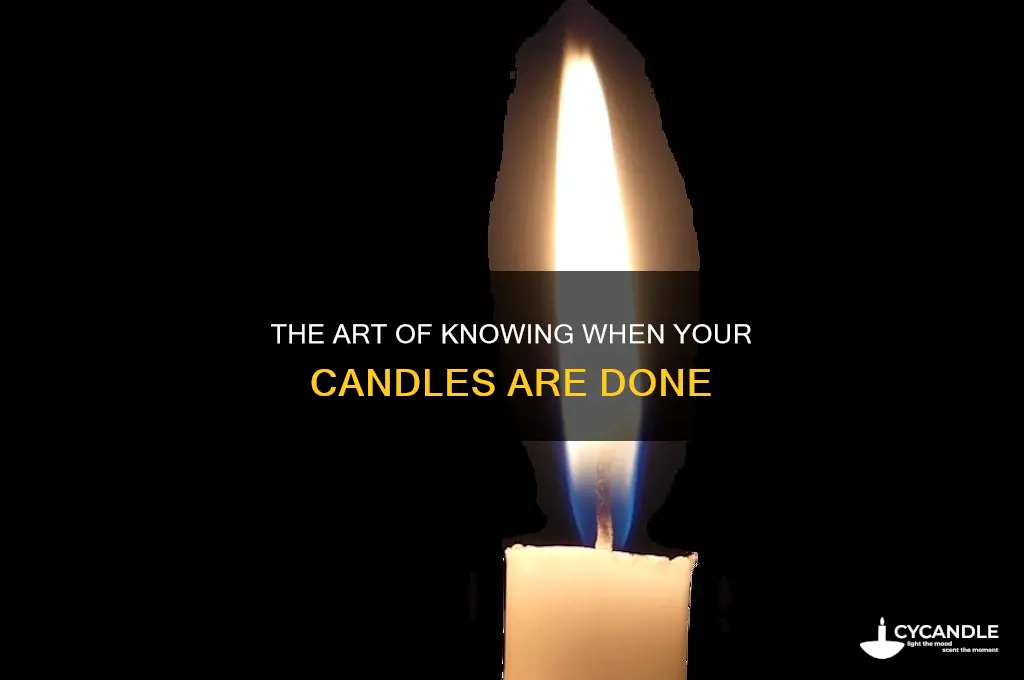 when are candles done